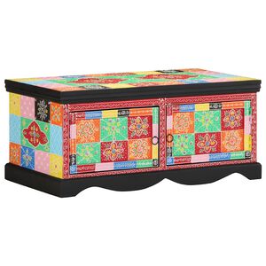 vidaXL Coffee Table Multicolour 90x50x40 cm Solid Wood Mango