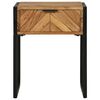 vidaXL Bedside Cabinet Brown 40 x 35 x 50 cm Solid Acacia wood