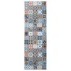 vidaXL Rug Runner ORIZ 1150 gsm Blue 100% polyester chemical fiber