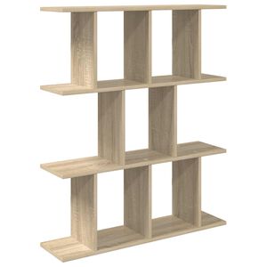 vidaXL Wall Shelf Sonoma Oak 80 x 20 x 96 cm Engineered Wood