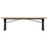 vidaXL Coffee Table Y-Frame 160x40x45.5 cm Solid Wood Pine and Steel