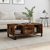 vidaXL Coffee Table Smoked Oak 90x50x36.5 cm Engineered Wood