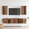 vidaXL Wall TV Cabinet Wall-mounted 3 pcs Old Wood Engineered Wood