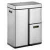 EKO Sensor Bin Mirage Plus 1x30 L + 2x15 L Matte Silver