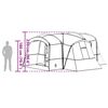 vidaXL Family Tent with Roof Blue and Grey 760 x 645 x 230 cm