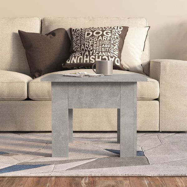 vidaXL Coffee Table Concrete Grey 55x55x42 cm Engineered Wood