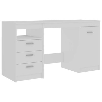 vidaXL Desk White 140x50x76 cm Engineered Wood