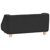 vidaXL Dog Sofa Black 95x63x39 cm Linen