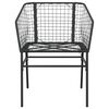 vidaXL Garden Chairs 2 pcs Black Poly Rattan