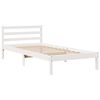 vidaXL Bookcase Bed without Mattress White 90x190 cm Single Solid Wood Pine