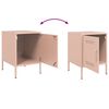 vidaXL Bedside Cabinets 2 pcs Pink 36x39x50.5 cm Steel
