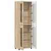 vidaXL Highboard with Door Sonoma Oak 60 x 35 x 182 cm Engineered Wood
