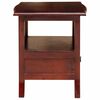 vidaXL Bedside Cabinet Brown 40 x 40 x 45,5 cm Solid Mahogany Wood