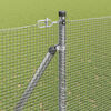 vidaXL Fence Post Silver 10 x 1.5 m (12 x 12 mm mesh) Steel