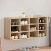 vidaXL Shoe Cabinet Sonoma Oak 103 x 30 x 51 cm Engineered Wood