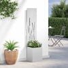 vidaXL Garden Privacy Screen Silver 32 x 140 cm Galvanised steel