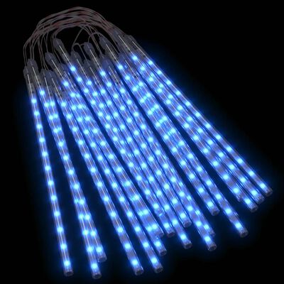 vidaXL Meteor Lights 20 pcs 30 cm Blue 480 LEDs Indoor Outdoor