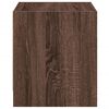 vidaXL Bedside Cabinet with Glass Door Brown Oak 35x37x42 cm