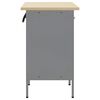 vidaXL Work Cabinet with Drawer 2 pcs Black and Grey 100 x 55 x 85 cm