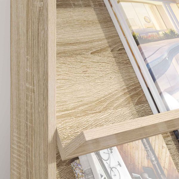vidaXL Magazine Rack Sonoma Oak 70 x 41 x 156 cm Engineered Wood