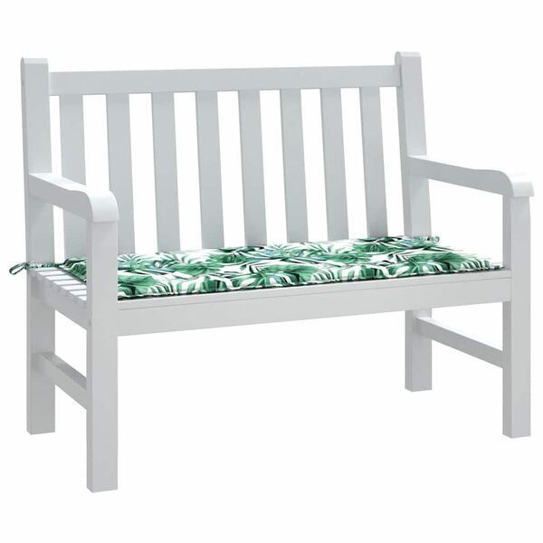vidaXL Garden Bench Cushion Floral Green 100 x 50 x 4 cm Oxford fabric