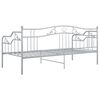 vidaXL Sofa Bed Frame without Mattress Grey Metal 90x200 cm