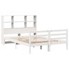 vidaXL Bookcase Bed without Mattress White 140x190 cm Solid Wood Pine