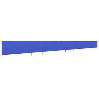 vidaXL 9-panel Wind Screen Fabric 1200x160 cm Azure Blue