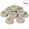 vidaXL Chair Leg Floor Protectors 18000 pcs Transparent &Oslash; 15 x 16 mm