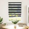 Zebra Blind 90 x 150 cm Black