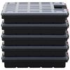 vidaXL Assortment Boxes 10 pcs 40x30x5 cm Polypropylene