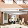 vidaXL Awning Replacement Fabric Light grey 400 x 300 cm Canvas