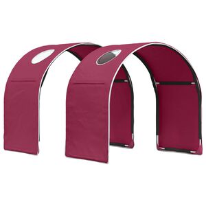 vidaXL Bed Tunnel for Kids Loft Bed 2 pcs Red Polyester