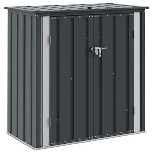 vidaXL Garden Storage Box Black 101.5 x 57 x 100.5 cm Steel