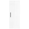 vidaXL Highboard High Gloss White 34.5x34x180 cm Engineered Wood