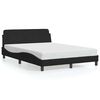 vidaXL Bed Frame "Dover" Black 135x190 cm Double Velvet