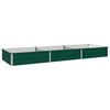 vidaXL Raised Garden Bed Green 240 x 80 x 24 cm cold-rolled steeel