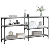 vidaXL Console Table Grey Sonoma 160x29x75 cm Engineered Wood