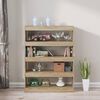 vidaXL Book Cabinet/Room Divider Sonoma Oak 100x30x135 cm