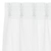 vidaXL Voile Curtain with Curtains 2 pcs White 175 x 140 cm Polyester