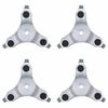 vidaXL Furniture Rollers 4 pcs 16x14.5x5.5 cm Steel 180 kg