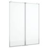 vidaXL Magnetic Whiteboard Foldable 80x100x1,7 cm Aluminium