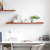 vidaXL Wall Shelf Wall-mounted Red 120 x 23.5 x 4 cm Engineered Wood