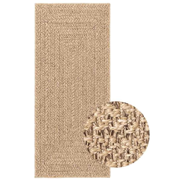 vidaXL Rug ZIZUR 80x200 cm Jute Look Indoor and Outdoor