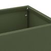 vidaXL Umbrella Stand with Storage Olive 15.5 x 15.5 x 49 cm Metal