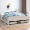 vidaXL Bed Frame without Mattress White Solid Wood Pine 160x200 cm
