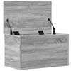vidaXL Storage Box Grey Sonoma 60x35x35 cm Engineered Wood