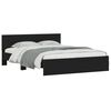 vidaXL Bed Frame without Mattress Black 140x200 cm