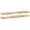vidaXL Floating Shelves 2 pcs 160x30x4 cm Untreated Solid Wood Acacia