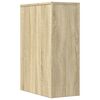 vidaXL Narrow Bathroom Cupboard with Wheels Sonoma Oak Engineered Wood